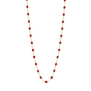 Classic Gigi Necklace - Ruby 16.5"