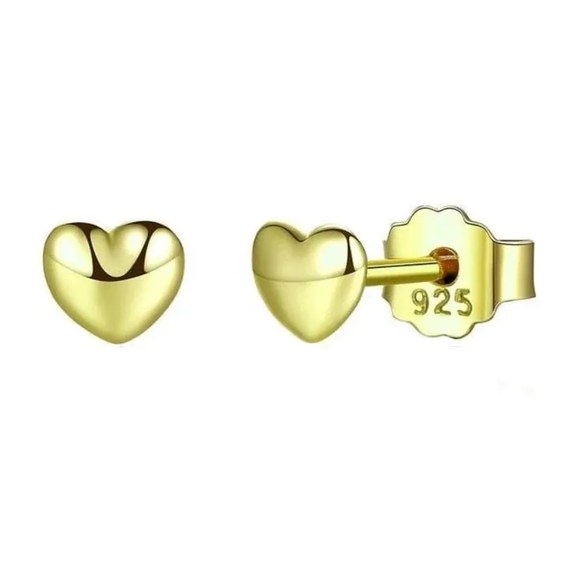 Classic Heart Stud Earrings