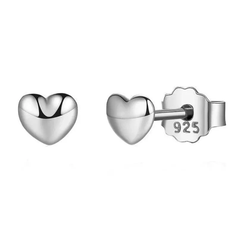 Classic Heart Stud Earrings