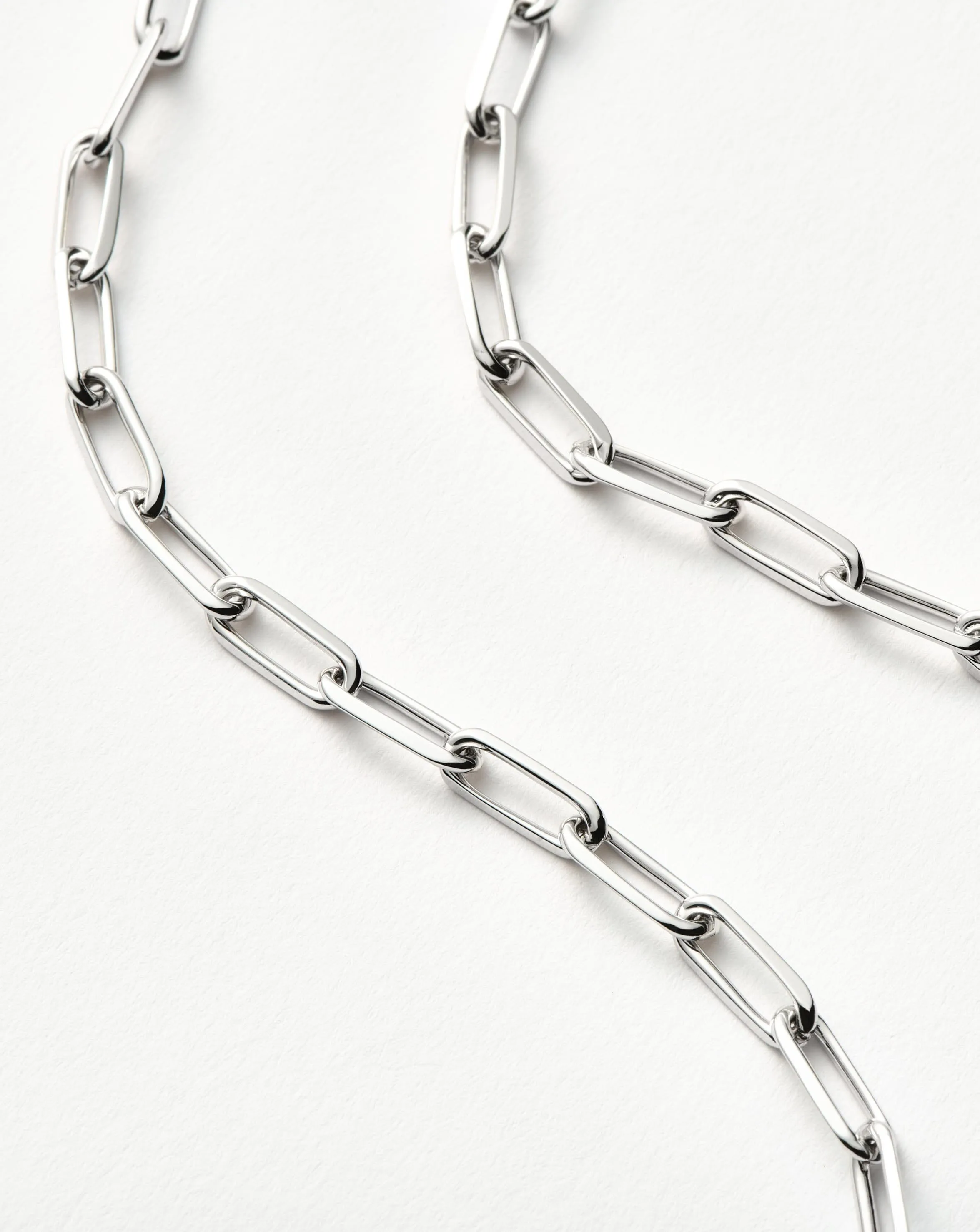 Classic Mini Short Paperclip Chain Necklace