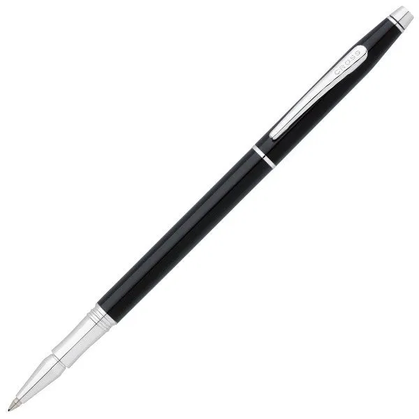 Cross Classic Century Classic (SLIM) Black Lacquer Chrome Trim Rollerball Pen