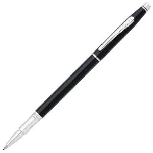 Cross Classic Century Classic (SLIM) Black Lacquer Chrome Trim Rollerball Pen