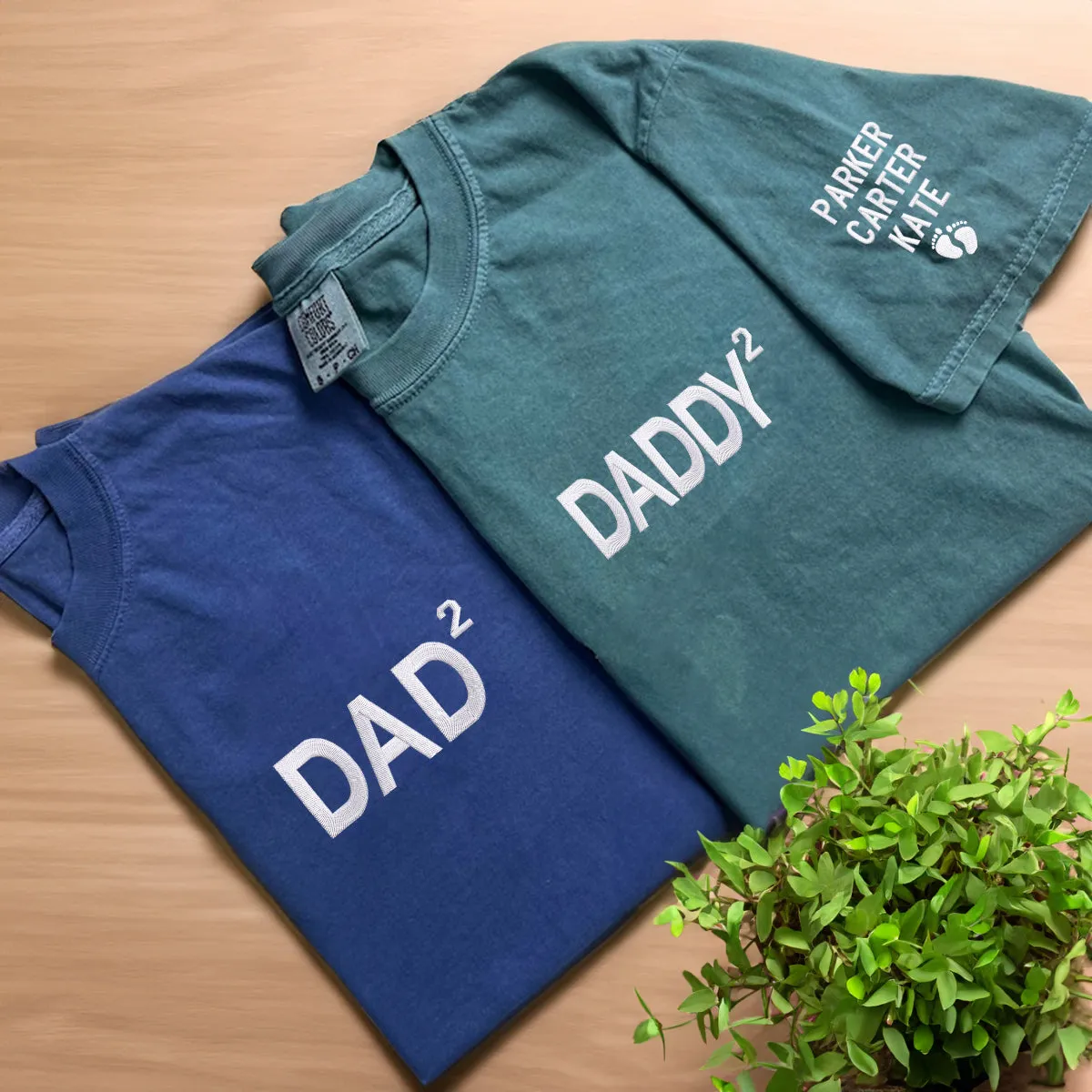 Custom Comfort Color® Embroidered Dad 2 Shirt