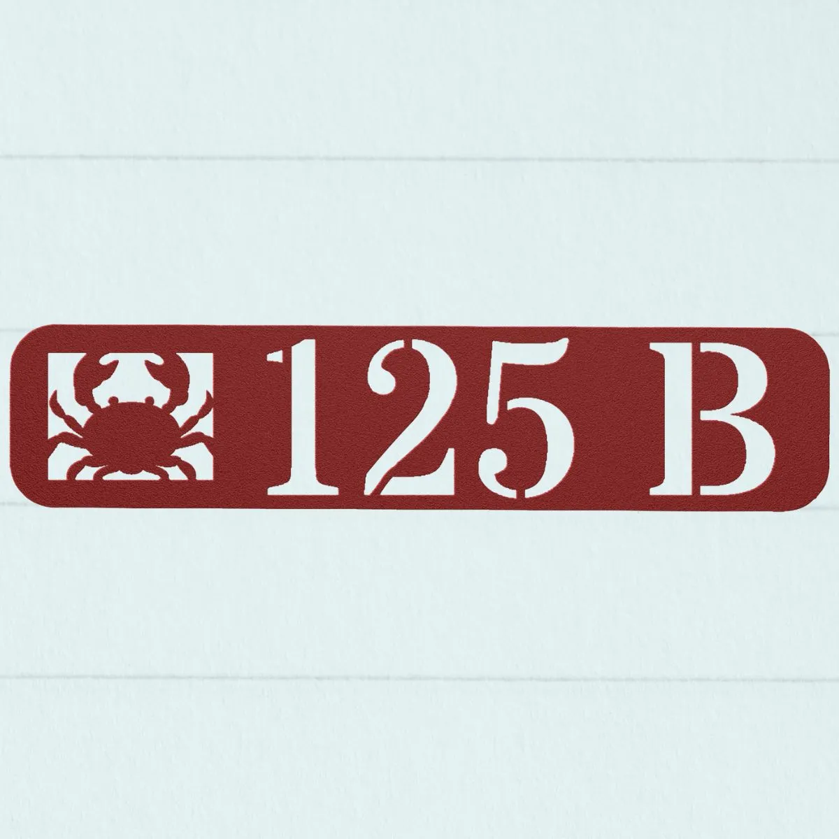 Custom Crab Address Sign for House