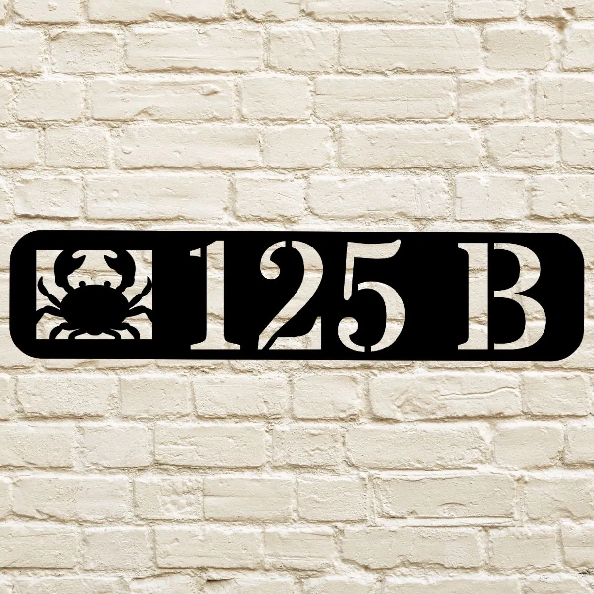 Custom Crab Address Sign for House