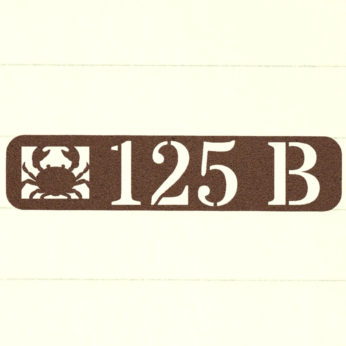 Custom Crab Address Sign for House