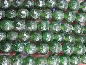 Dark Green Circular Lustre Agate Stones