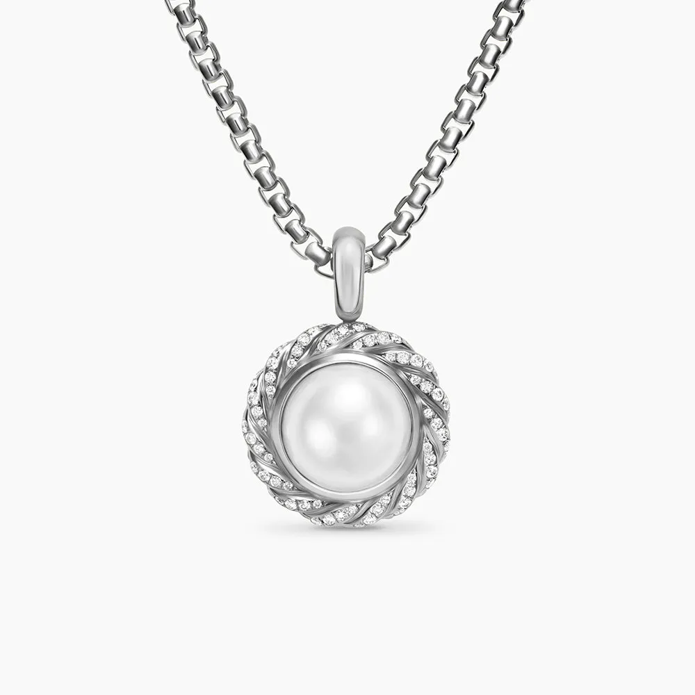 David Yurman Pearl Classics Cable Halo Amulet