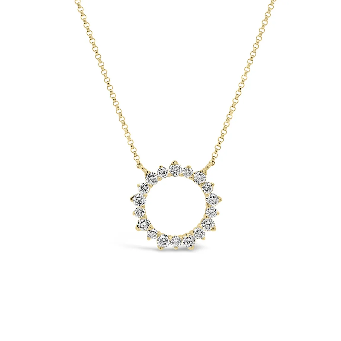 Diamond Circle of Life Pendant Necklace