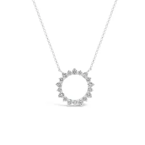 Diamond Circle of Life Pendant Necklace
