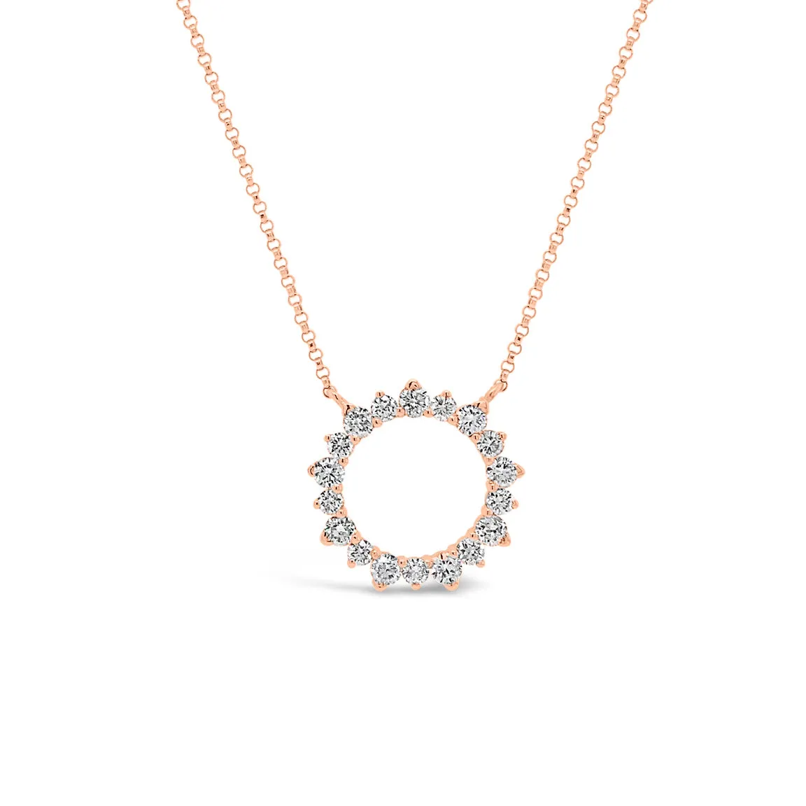 Diamond Circle of Life Pendant Necklace