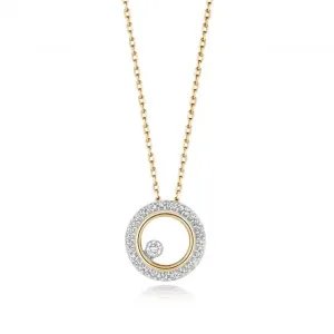 Diamond Jewellery 9ct Gold Diamond Circle Necklace ND127