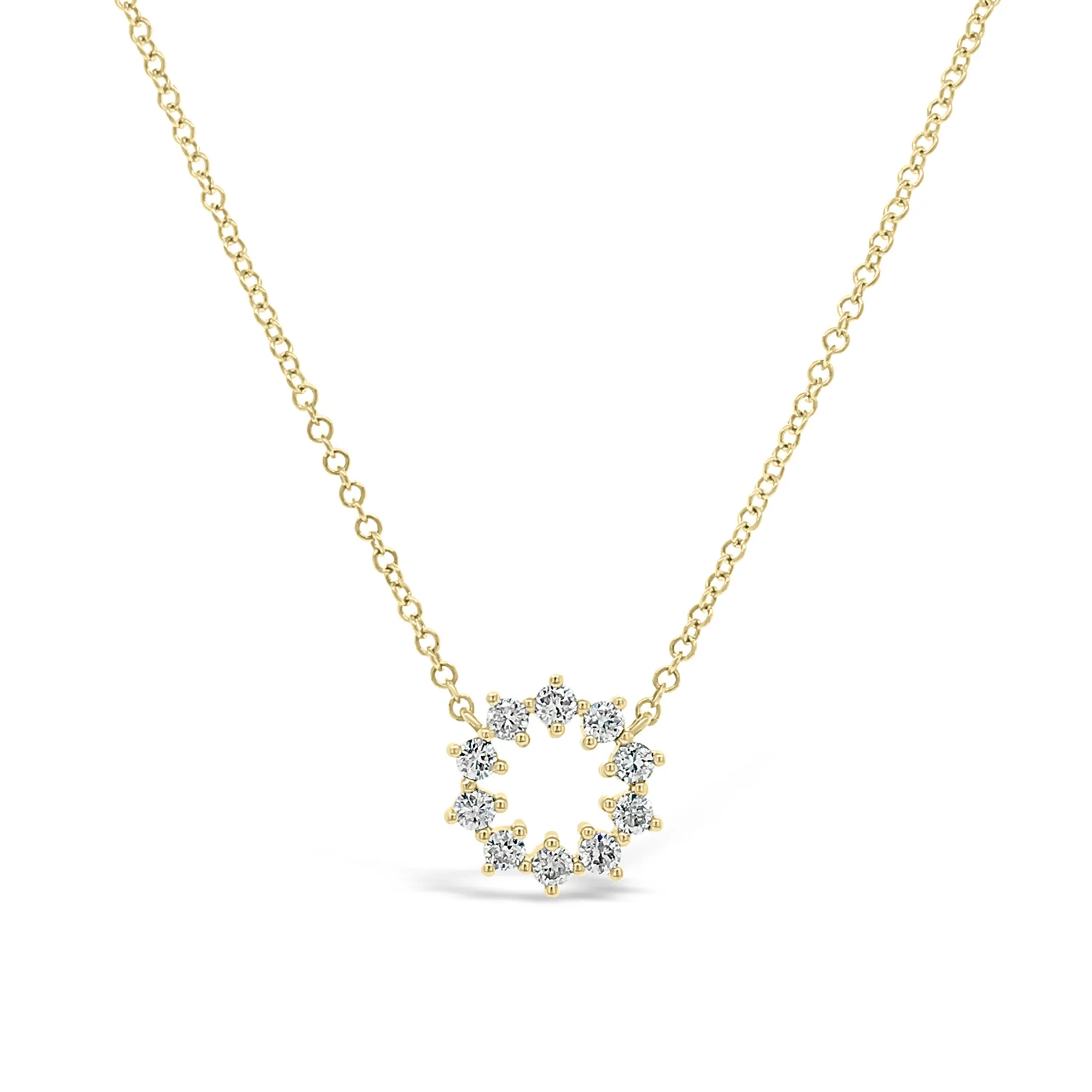 Diamond Small Sunburst Necklace