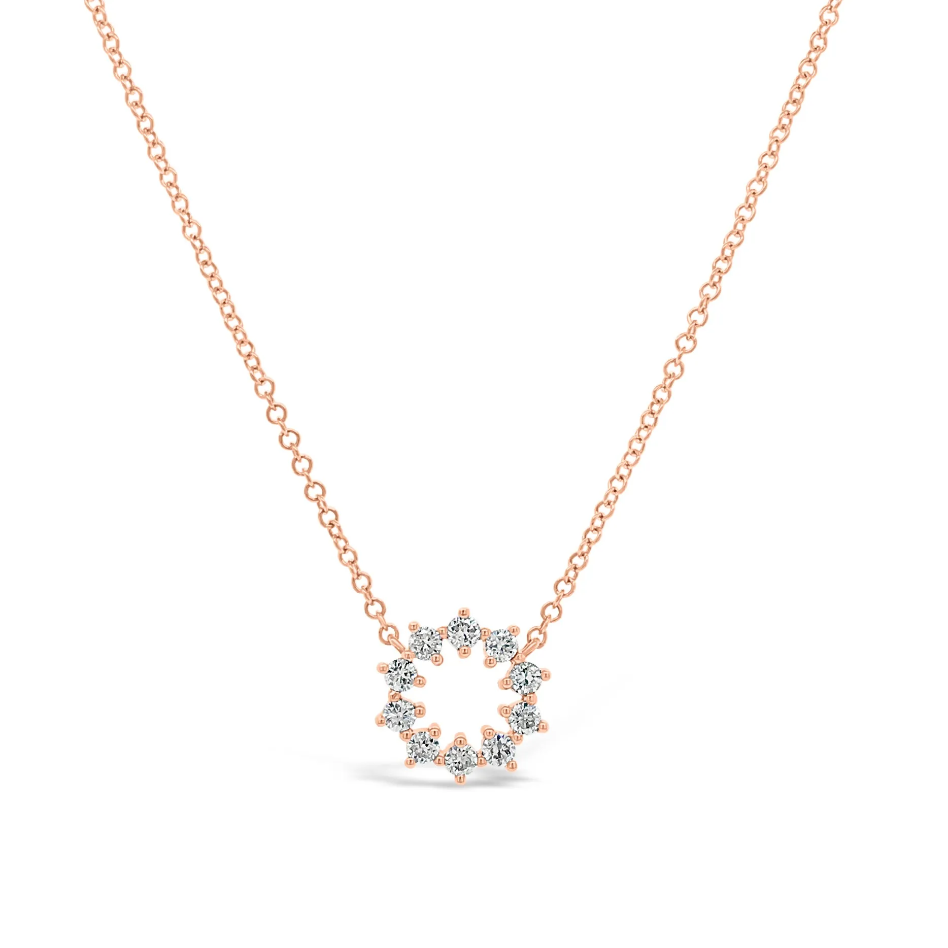 Diamond Small Sunburst Necklace