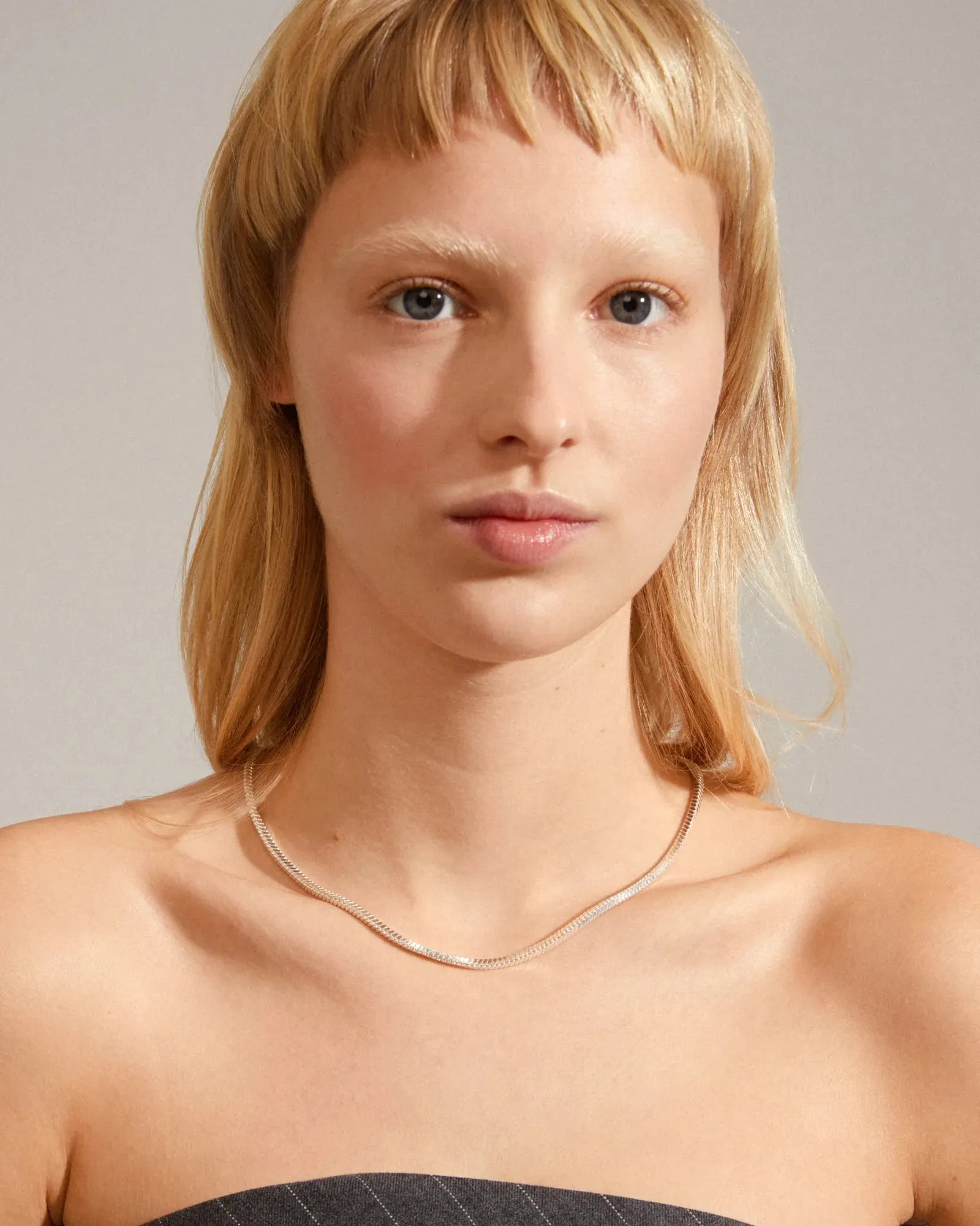 DOMINIQUE Recycled Necklace - Silver Plated