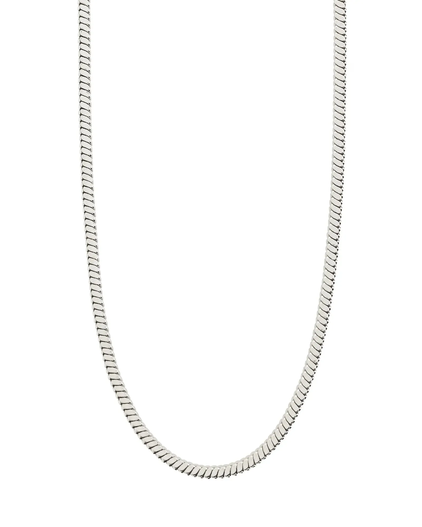 DOMINIQUE Recycled Necklace - Silver Plated