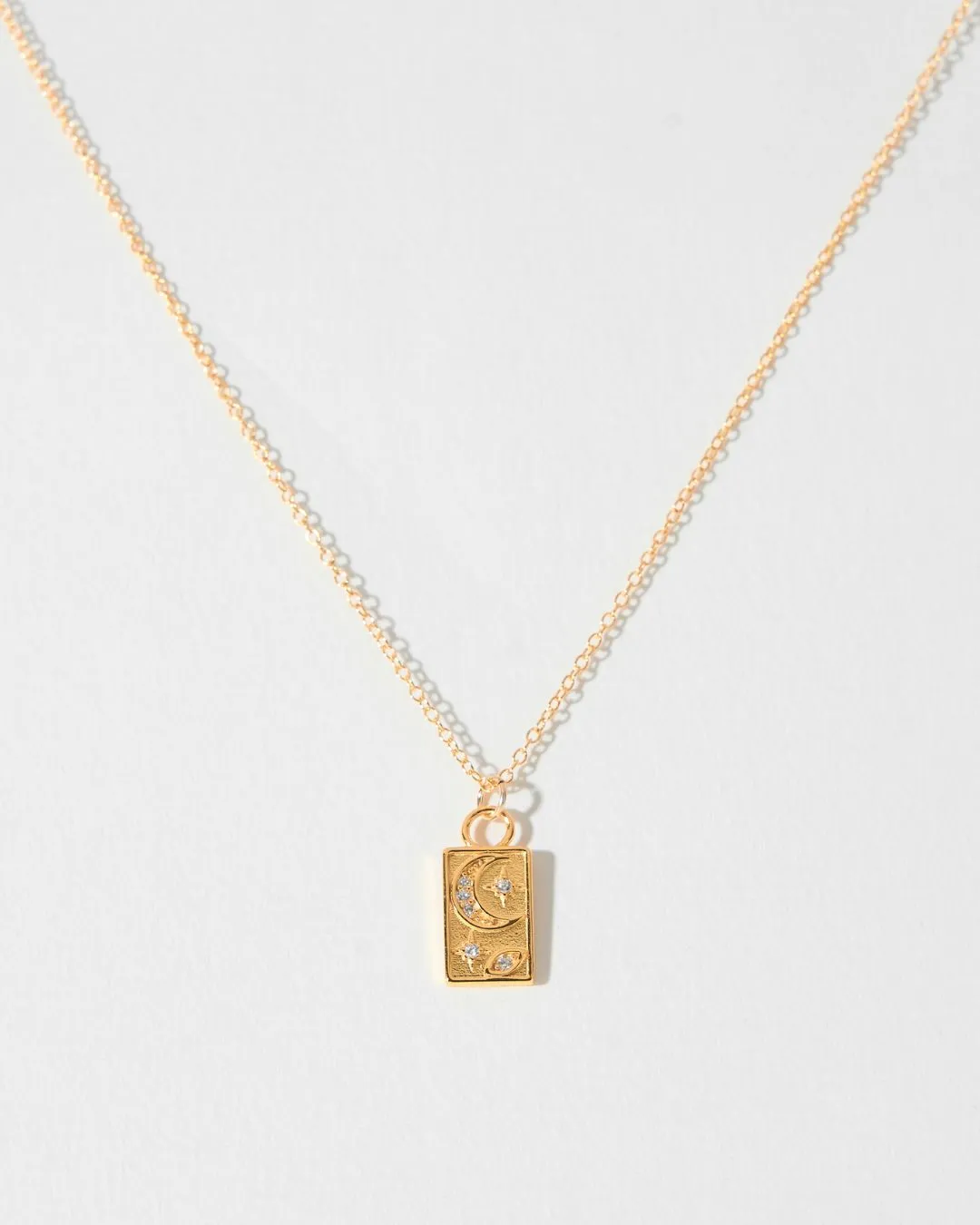 ENGRAVED LUCKY NECKLACE