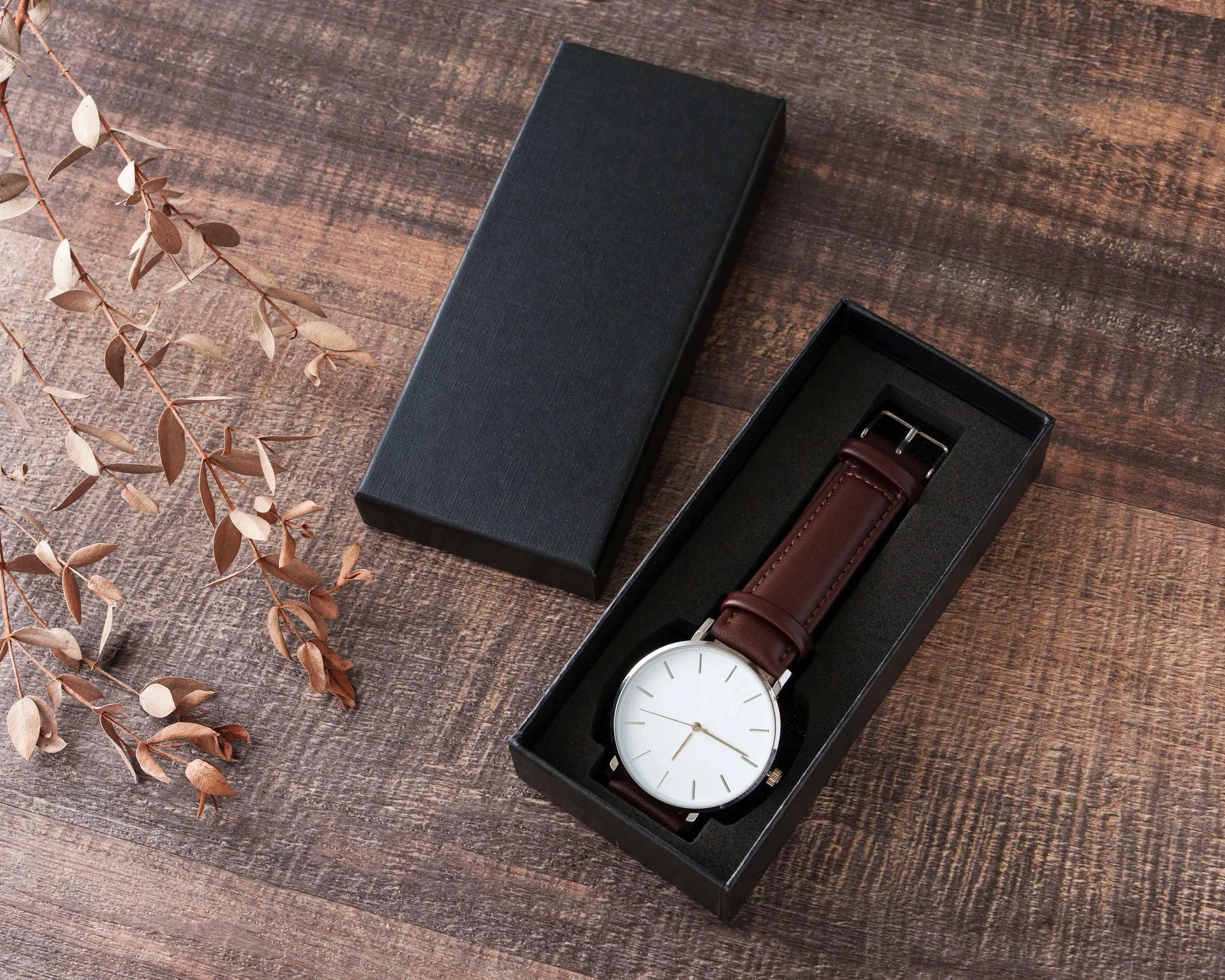 Engraved Metal Watch