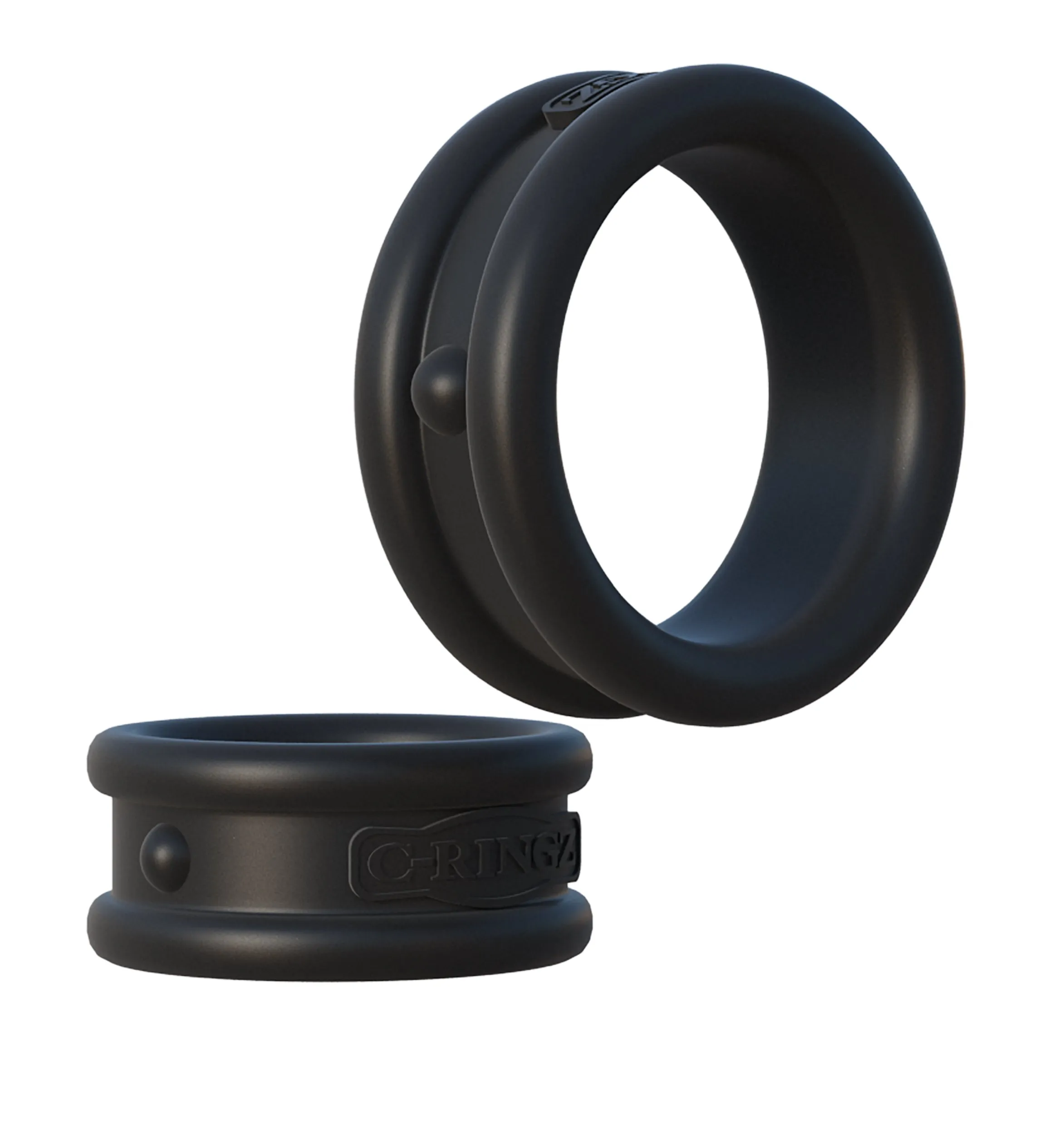 Fantasy C-ringz Max Width Silicone Rings - Black