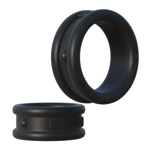 Fantasy C-ringz Max Width Silicone Rings - Black