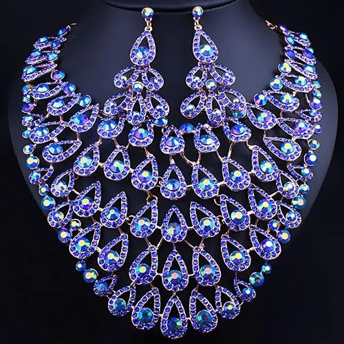 Full Rhinestones Wedding Necklace