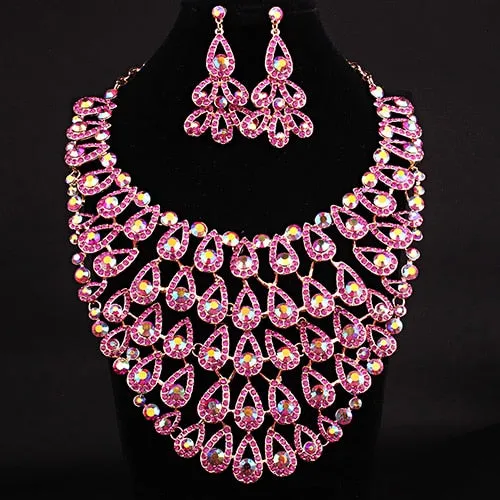 Full Rhinestones Wedding Necklace
