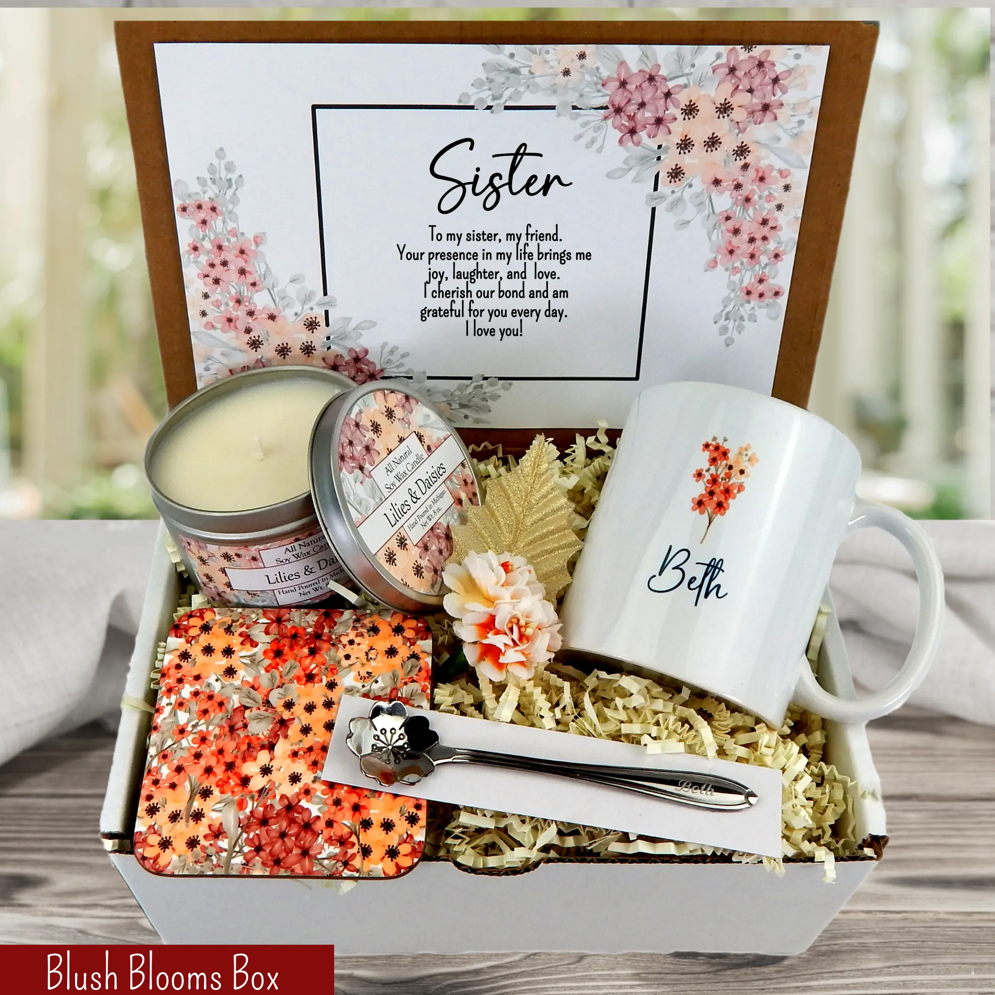 Gift for Sisters Birthday - Meaningful Sister Care Package