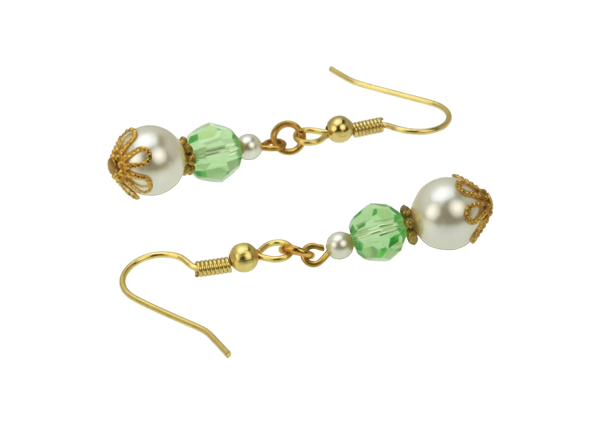 Gold August Birthstone Earrings