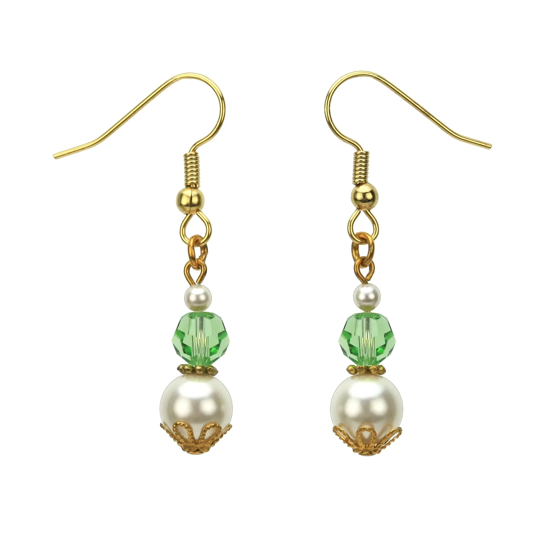 Gold August Birthstone Earrings