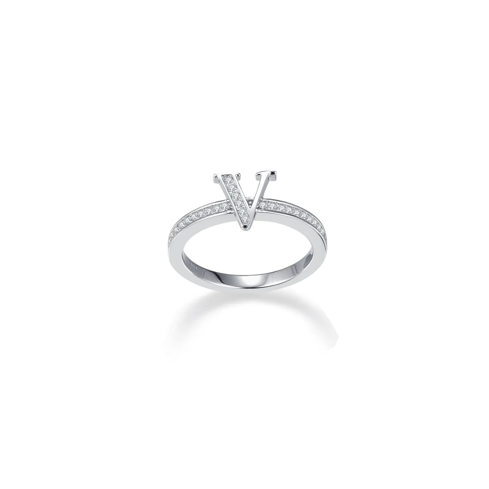 Graceful Harmony V Shape Ring Set of 3