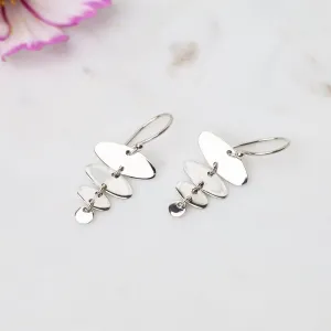 Graduated Oval Dangle Earrings