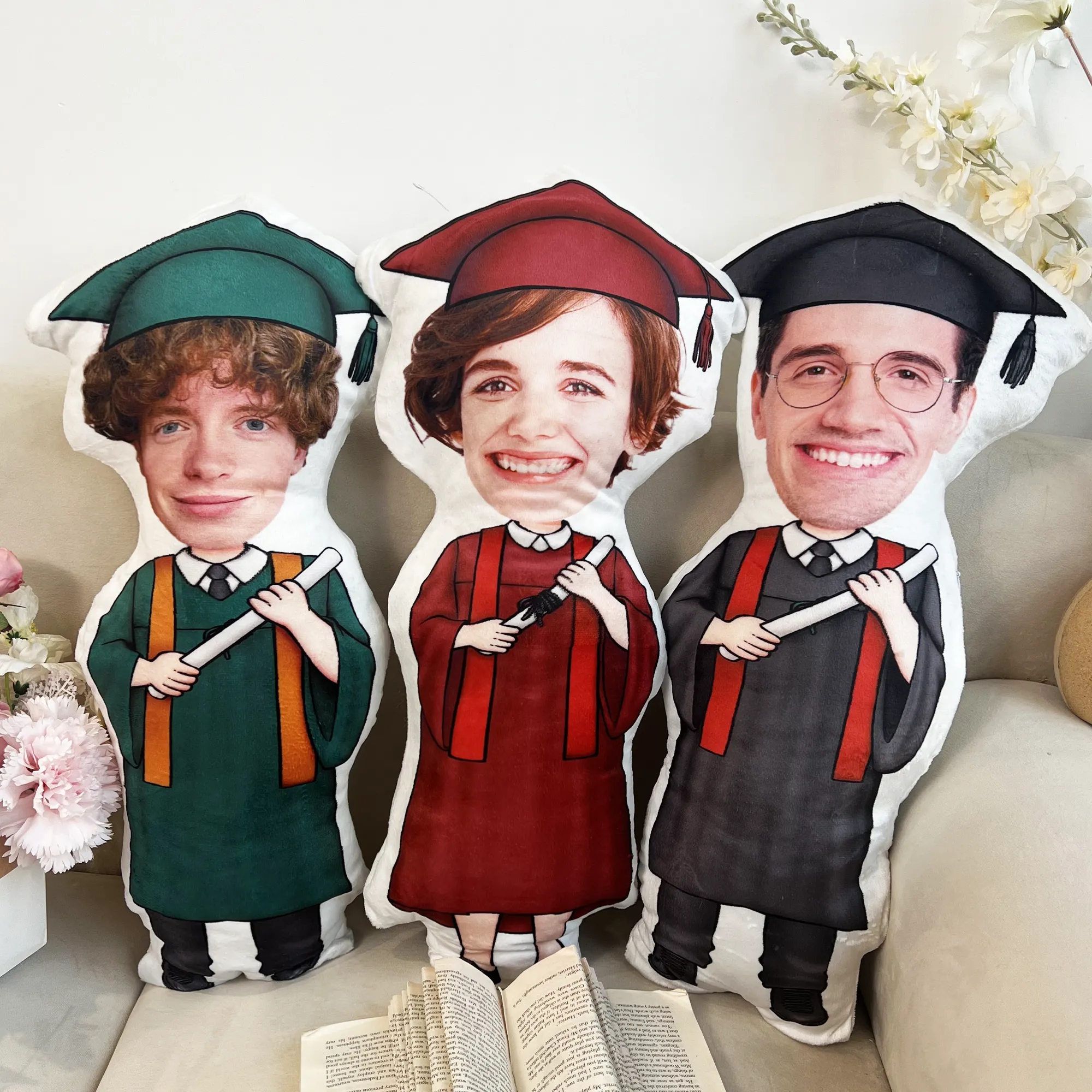 Graduation Custom Face - Personalized Photo Custom Shaped Pillow