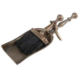 Grange Antique Brass Hearth Tidy 35X13X10cm