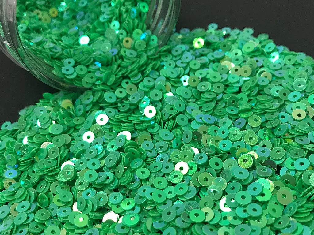 Green Lustre Circular Sequins(Wholesale)