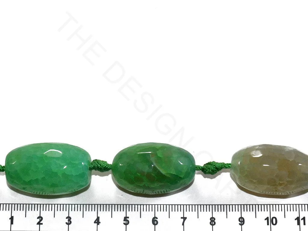 Green Oval Agate Stones