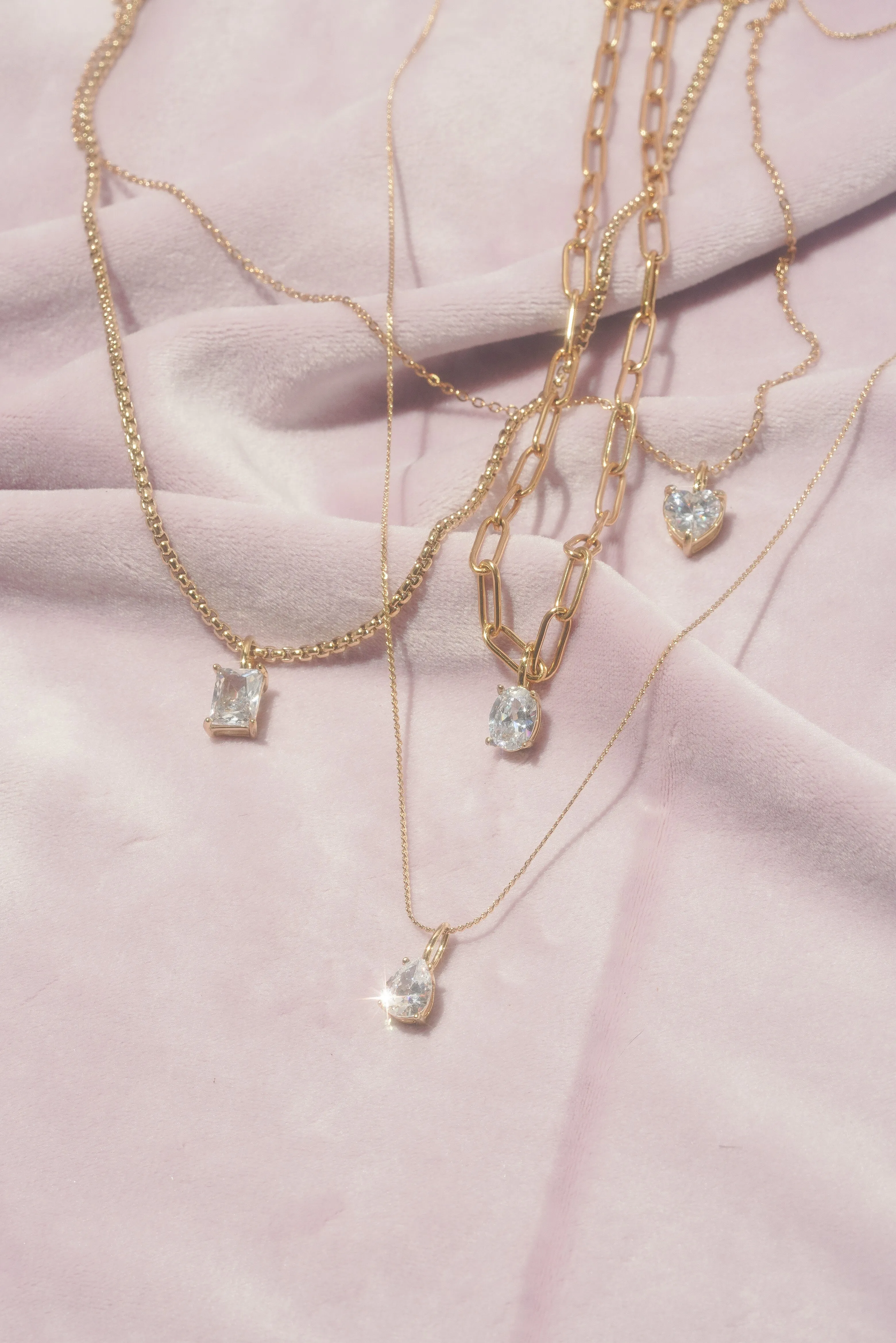 Heart Pronged Pendant - (Single)