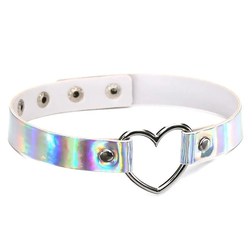 Hot Punk Harajuku Collar Choker Necklace Kit head PU Leather Choker Punk Goth  Handmade Neck Bracelet animal Jewelry wholesale