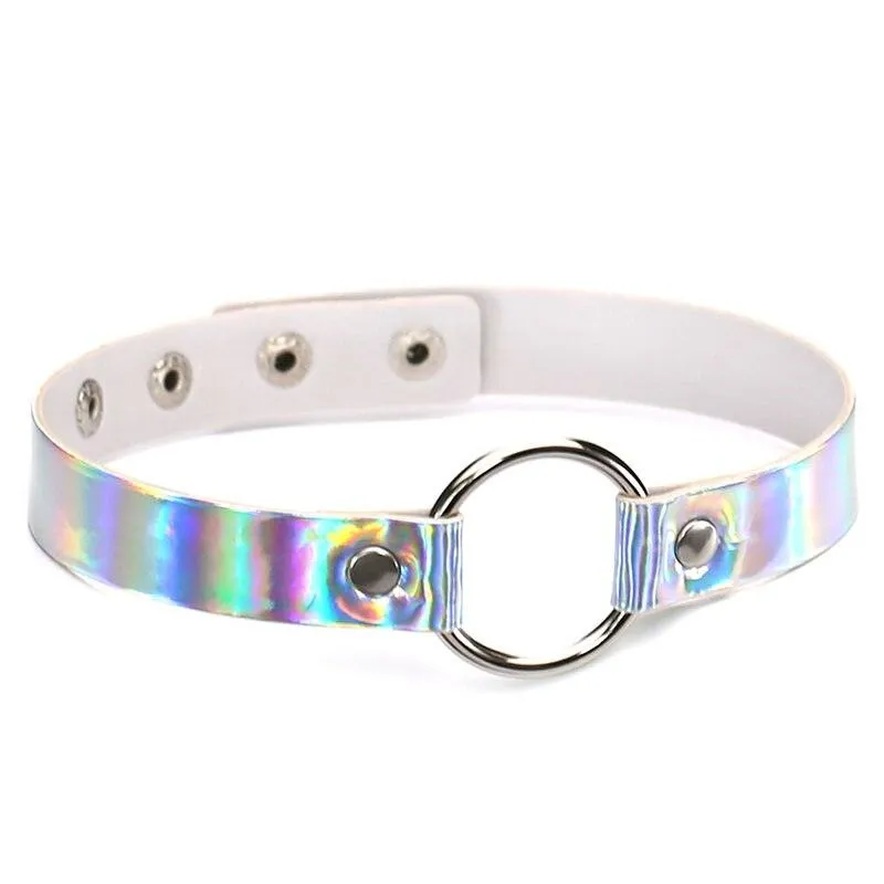 Hot Punk Harajuku Collar Choker Necklace Kit head PU Leather Choker Punk Goth  Handmade Neck Bracelet animal Jewelry wholesale