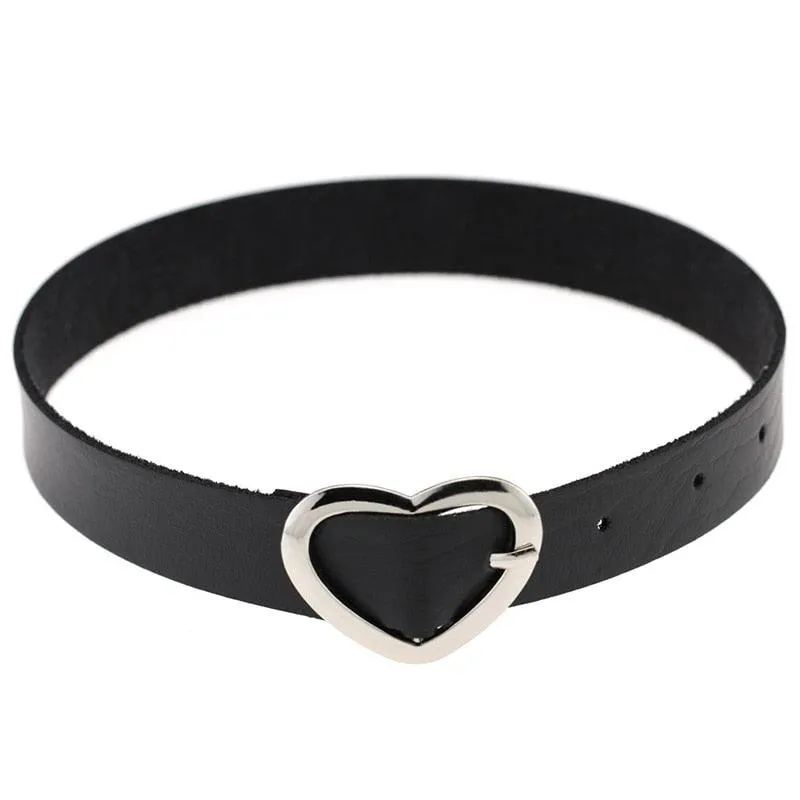 Hot Punk Harajuku Collar Choker Necklace Kit head PU Leather Choker Punk Goth  Handmade Neck Bracelet animal Jewelry wholesale