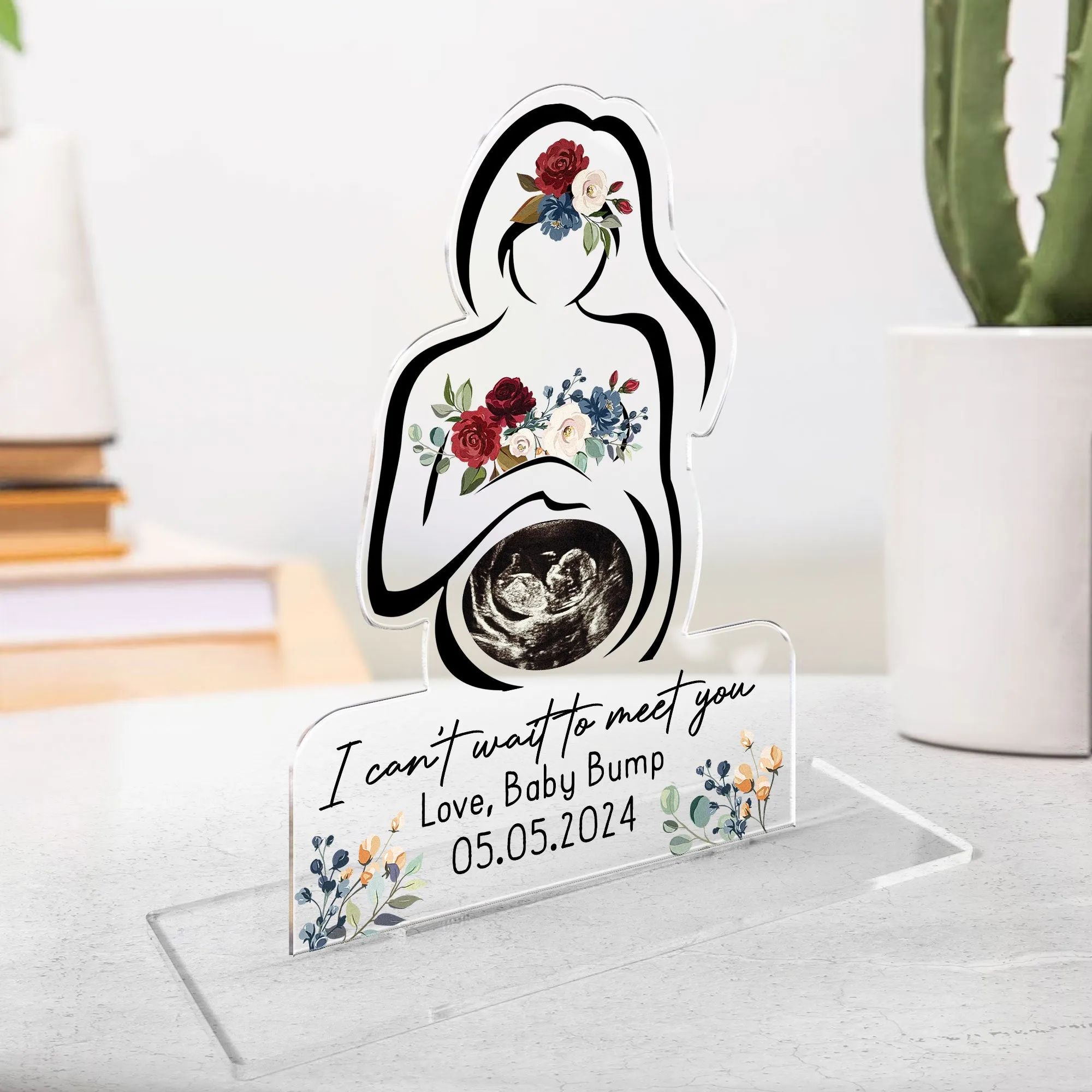 I Can't Wait To Meet You - Personalized Acrylic Photo Plaque