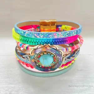 Indigo Boho Cuff Bracelet