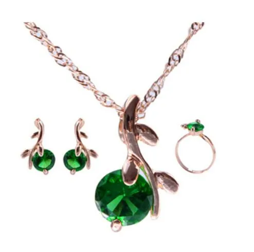 Jewelry sets african bridal gold color necklace