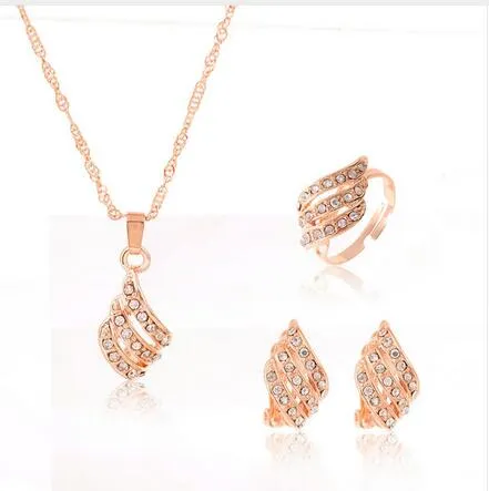 Jewelry sets african bridal gold color necklace