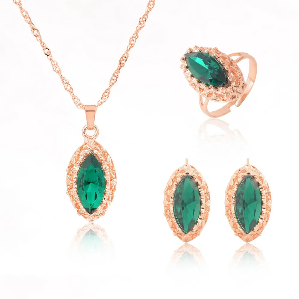 Jewelry sets african bridal gold color necklace