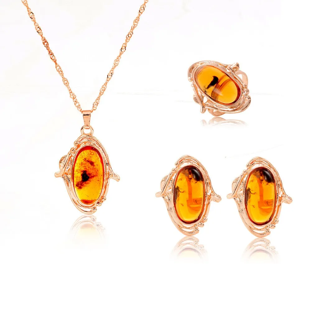 Jewelry sets african bridal gold color necklace
