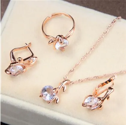 Jewelry sets african bridal gold color necklace