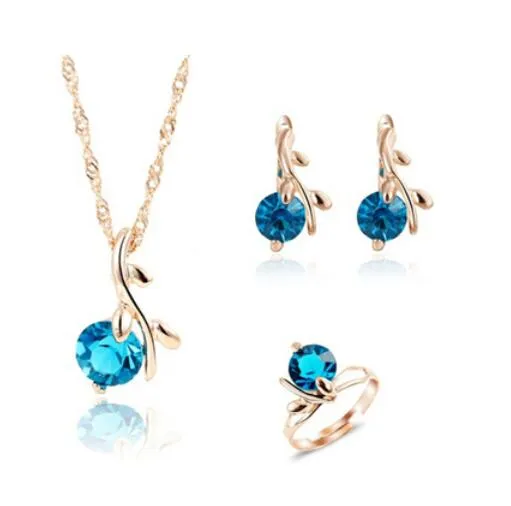 Jewelry sets african bridal gold color necklace