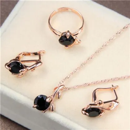 Jewelry sets african bridal gold color necklace