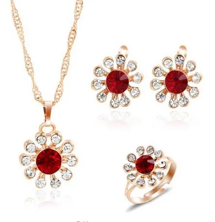 Jewelry sets african bridal gold color necklace