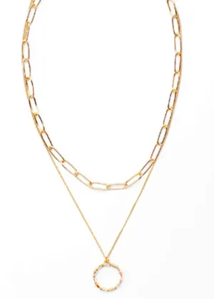 Joelle Pavé Dual Necklace